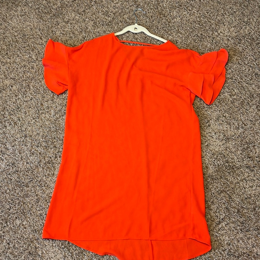 Bright coral, women’s dress, Maurices size medium